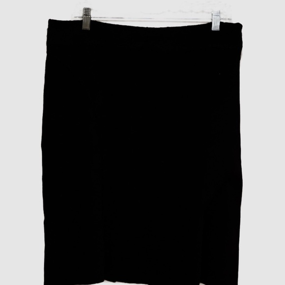 CABI black cotton blend knit skirt size medium - Picture 6 of 10